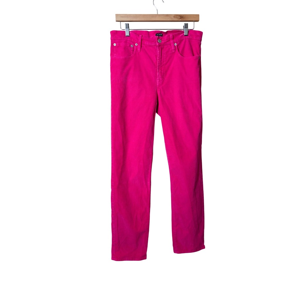 J.Crew Vintage Slim Straight Corduroy Pants 30T Pink AC336 Barbiecore Preppy